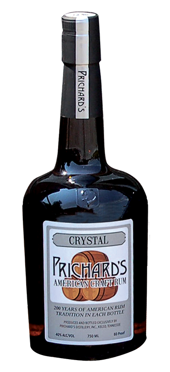 crystal rum bottle